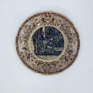 Antique plate, collectible, Sarreguemines