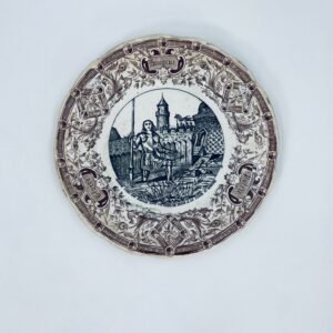 Antique plate, collectible, Sarreguemines