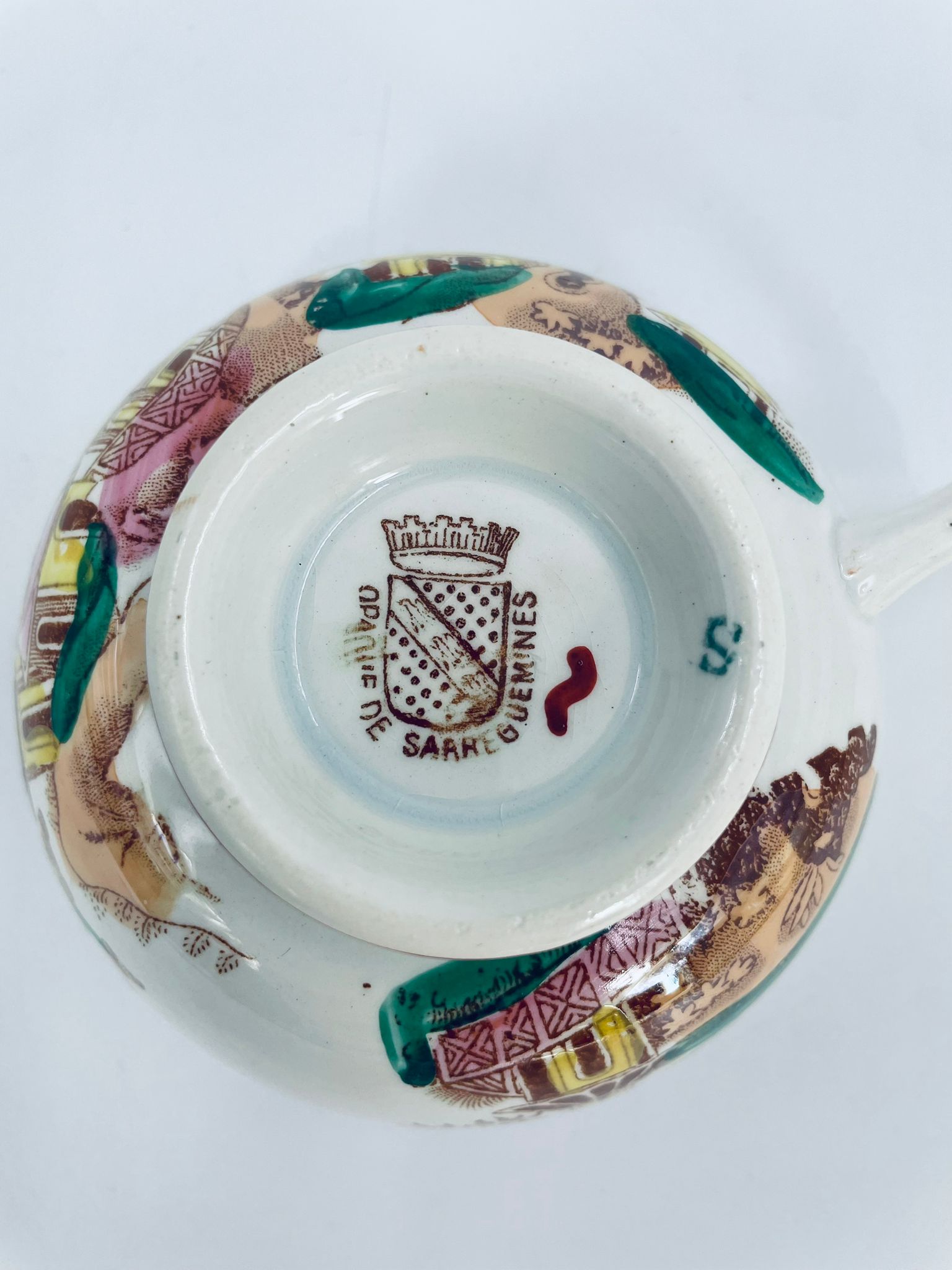 Filiżanka kolekcjonerska, antyczna Sarreguemines - obrazek 8