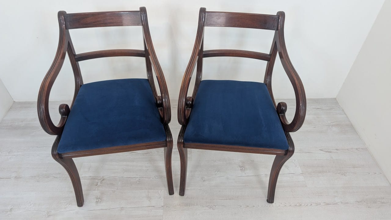 Krzesło w mahoniu w stylu Biedermajer - obrazek 12