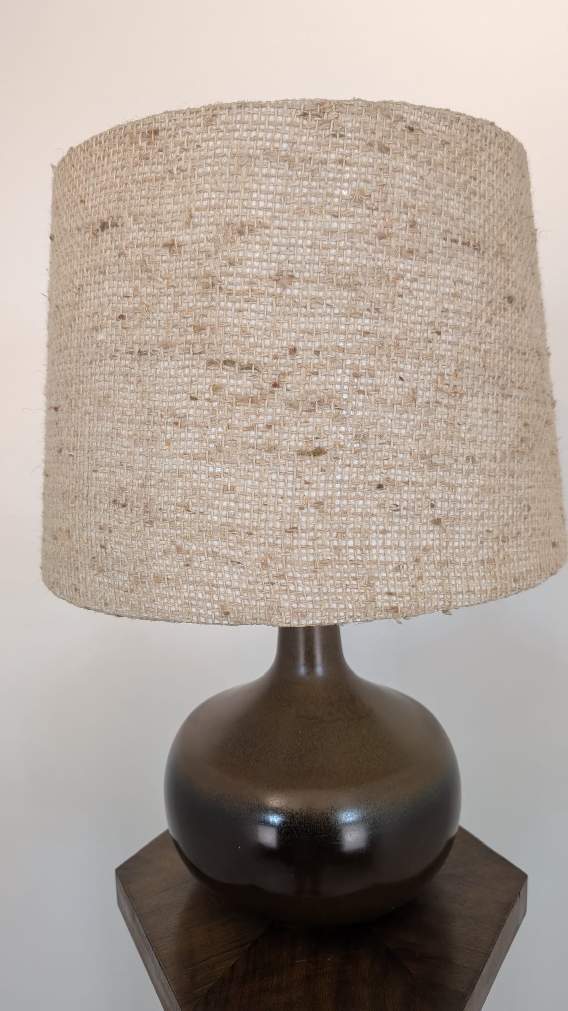 Lampa stołowa brązowa ROSENTHAL Niemcy lata 60/70-te - obrazek 5