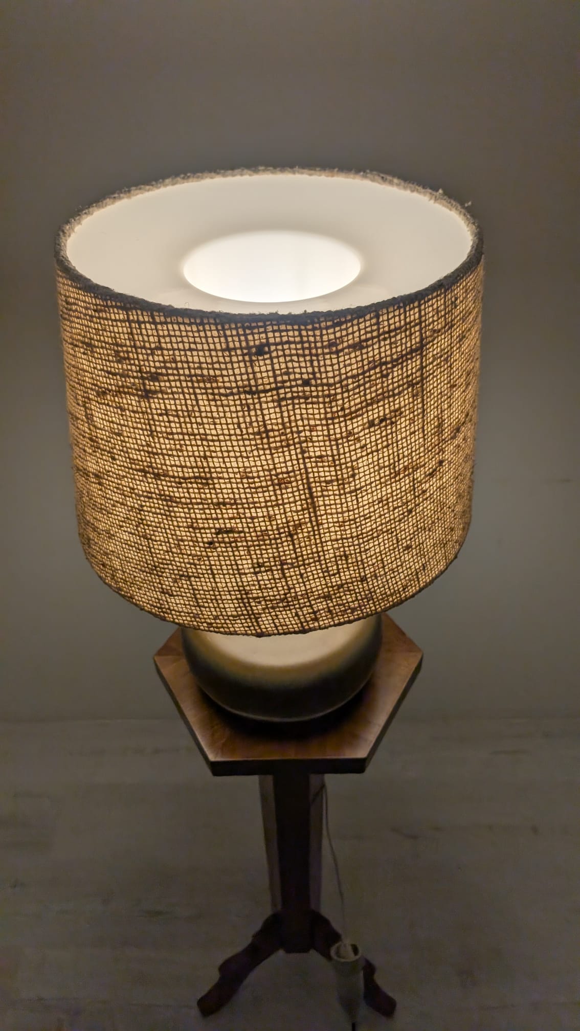 Lampa stołowa brązowa ROSENTHAL Niemcy lata 60/70-te - obrazek 12