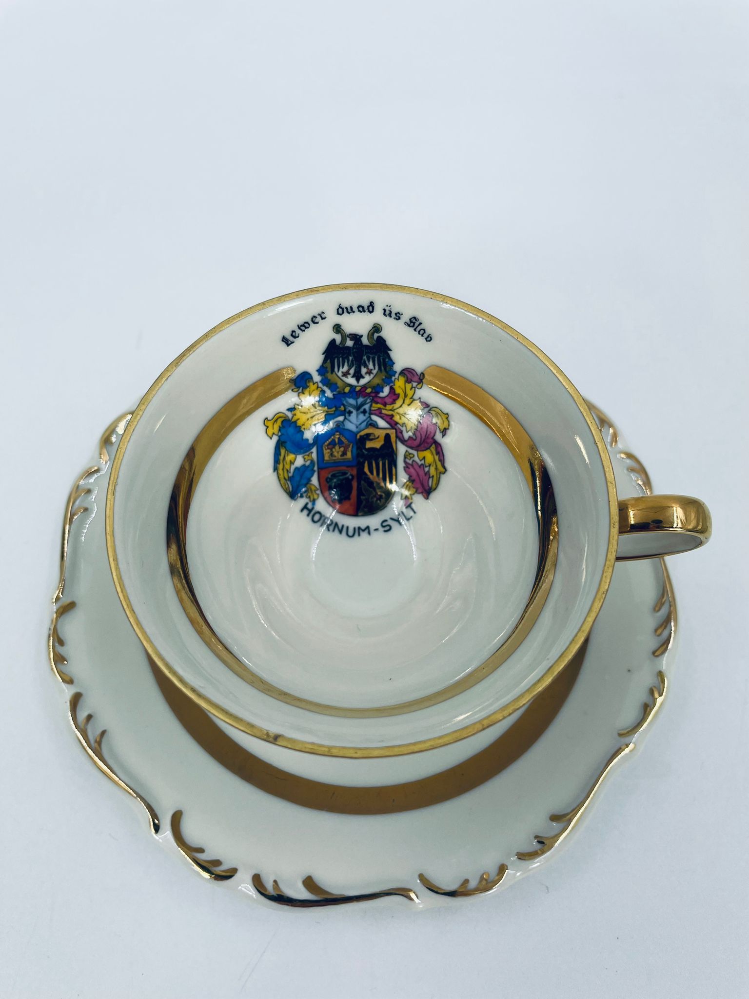 Zestaw śniadaniowy Filiżanka kolekcjonerska porcelanowa Wolf Kueps - Image 5