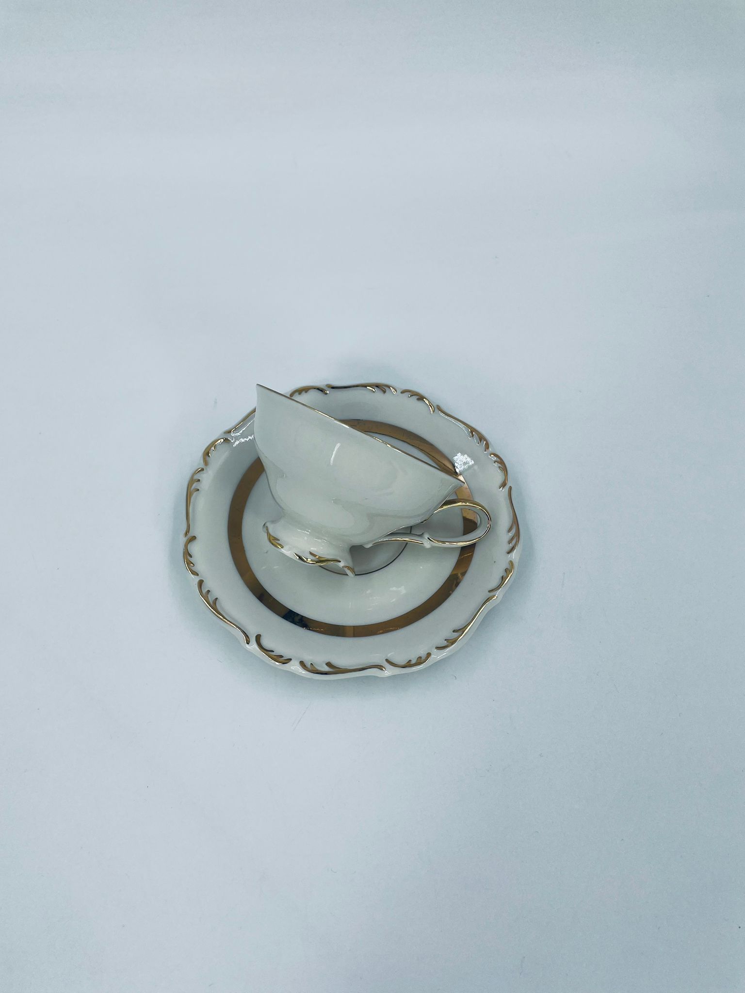 Zestaw śniadaniowy Filiżanka kolekcjonerska porcelanowa Wolf Kueps - Image 6