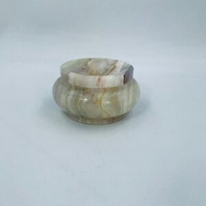 Bombonierka, puzderko z onyksu Vintage