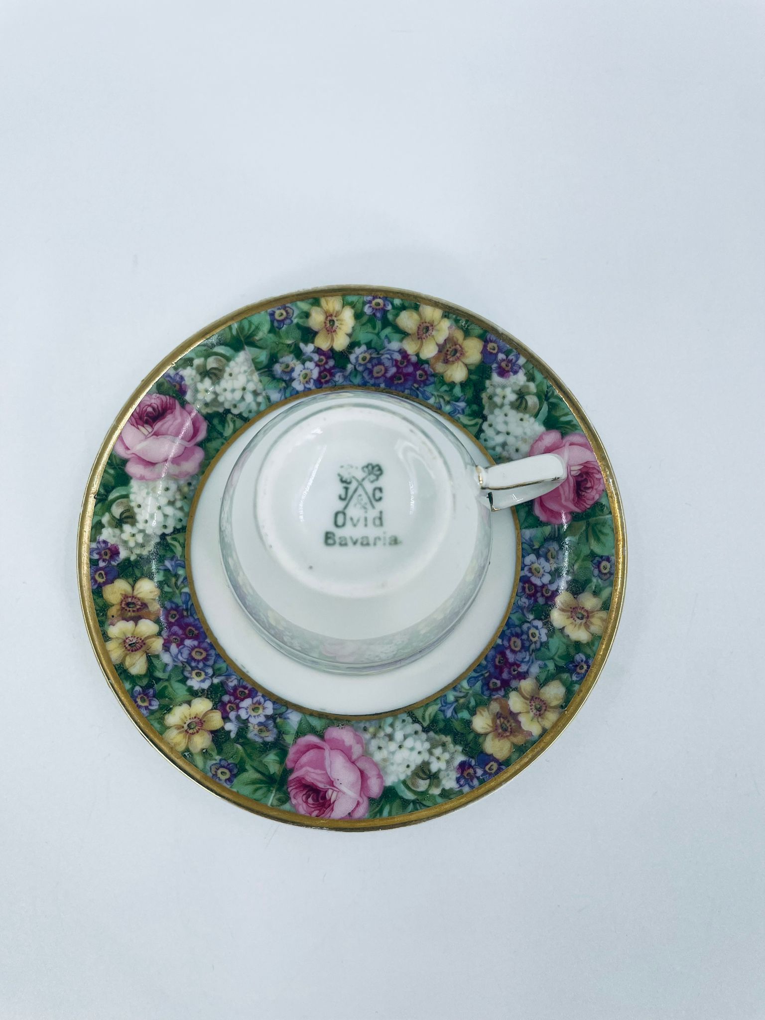 Zestaw śniadaniowy Filiżanka kolekcjonerska przedwojenna Jaeger&Co Bavaria - Image 9