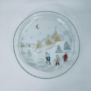 Vintage decorative Christmas platter