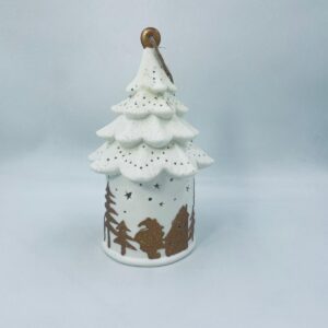 Vintage porcelain Christmas lantern