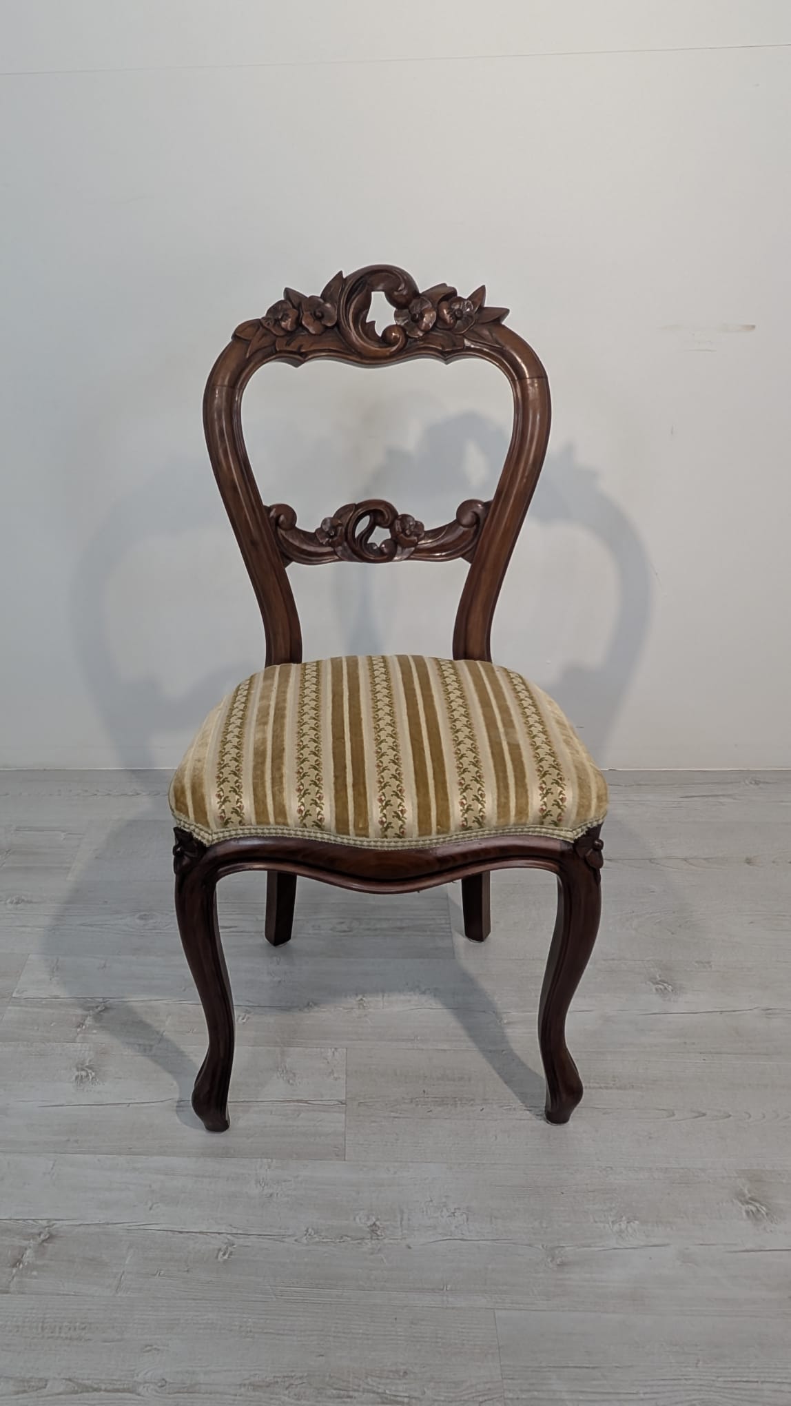 Krzesło Ludwik Philip z połowy XIX wieku na sprężynach palisander - obrazek 4