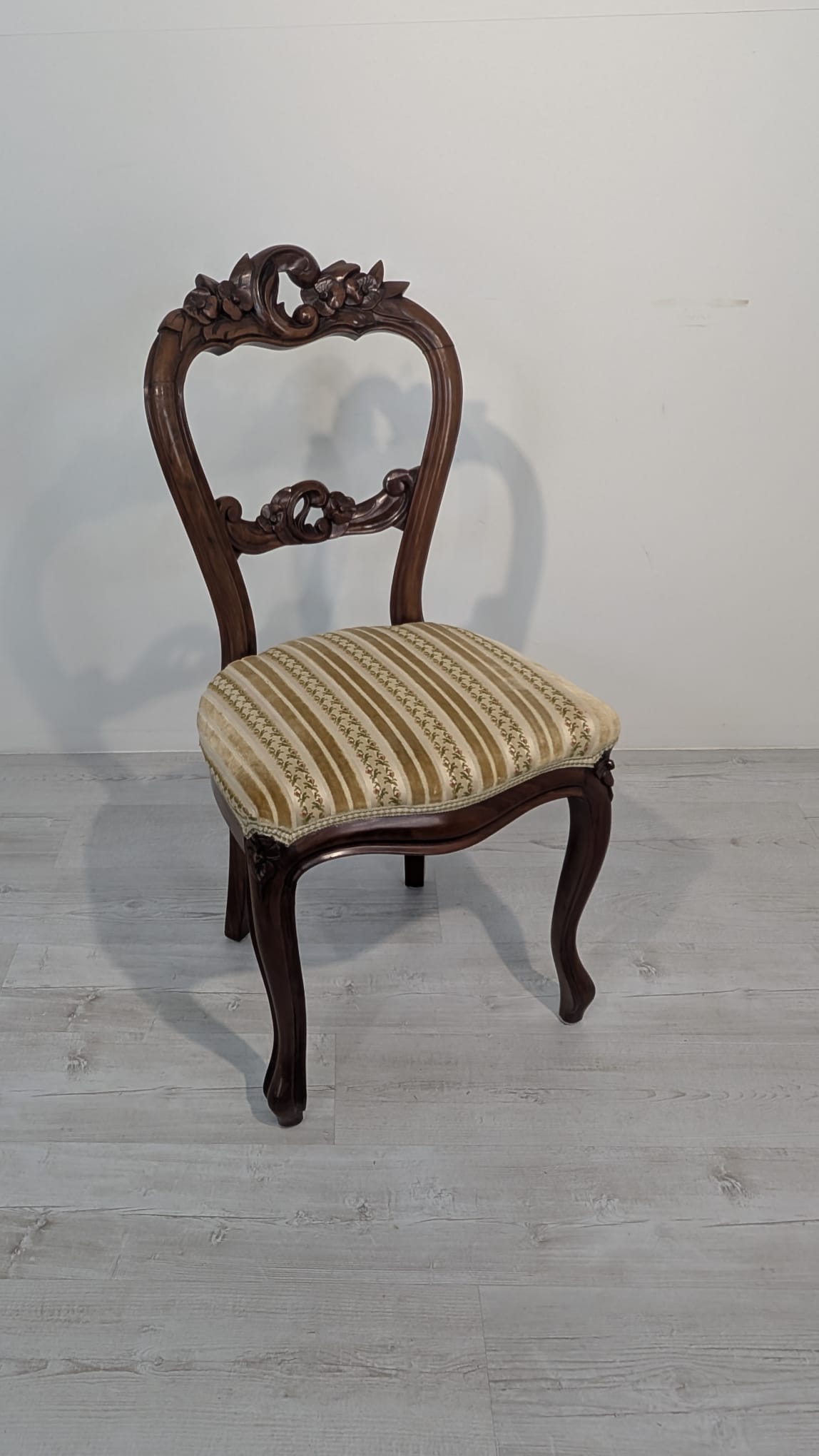 Krzesło Ludwik Philip z połowy XIX wieku na sprężynach palisander - obrazek 11