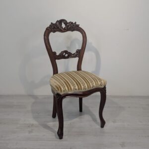 Mid-19th century Louis Philippe chair with rosewood springs