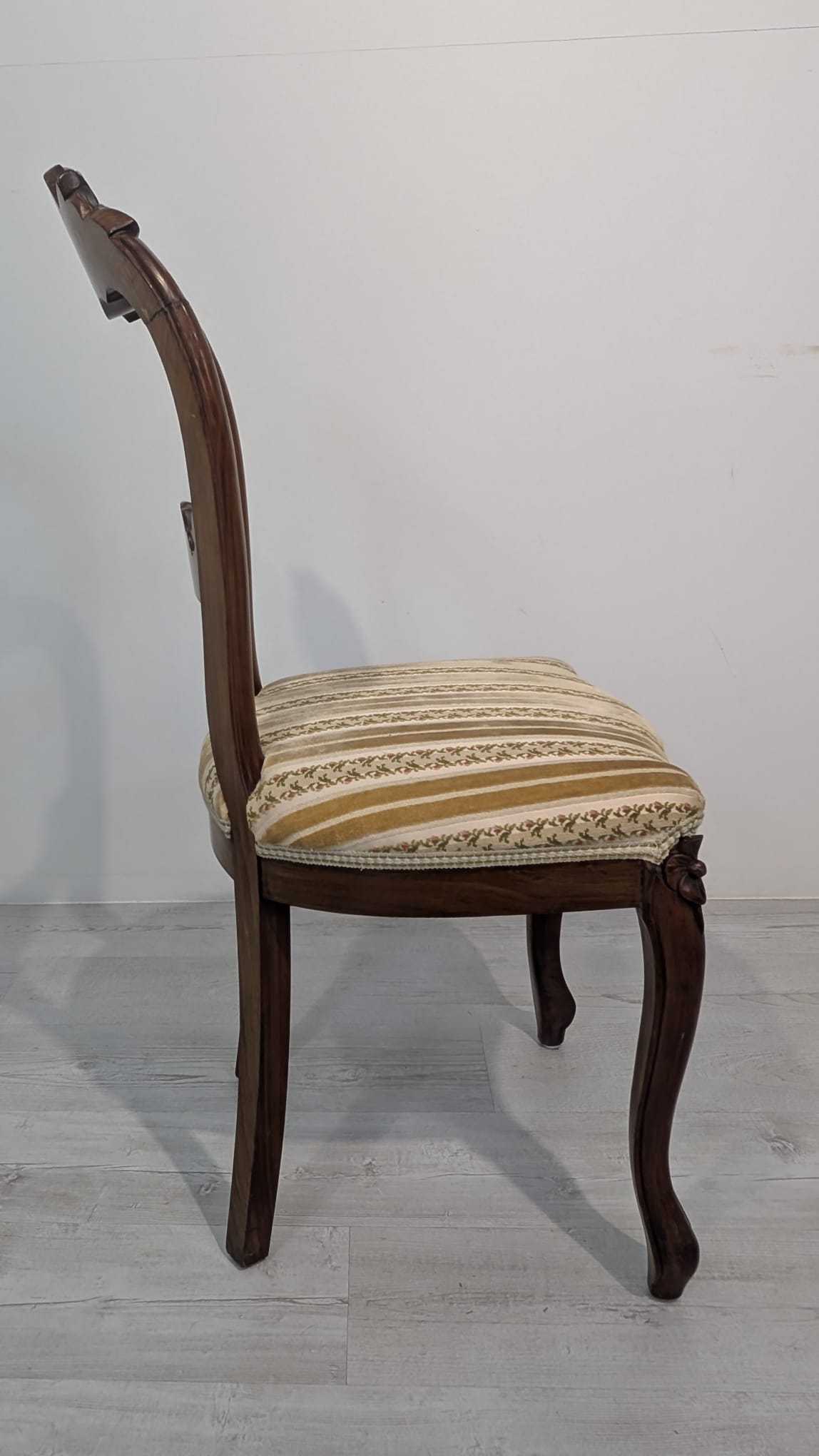Krzesło Ludwik Philip z połowy XIX wieku na sprężynach palisander - obrazek 6