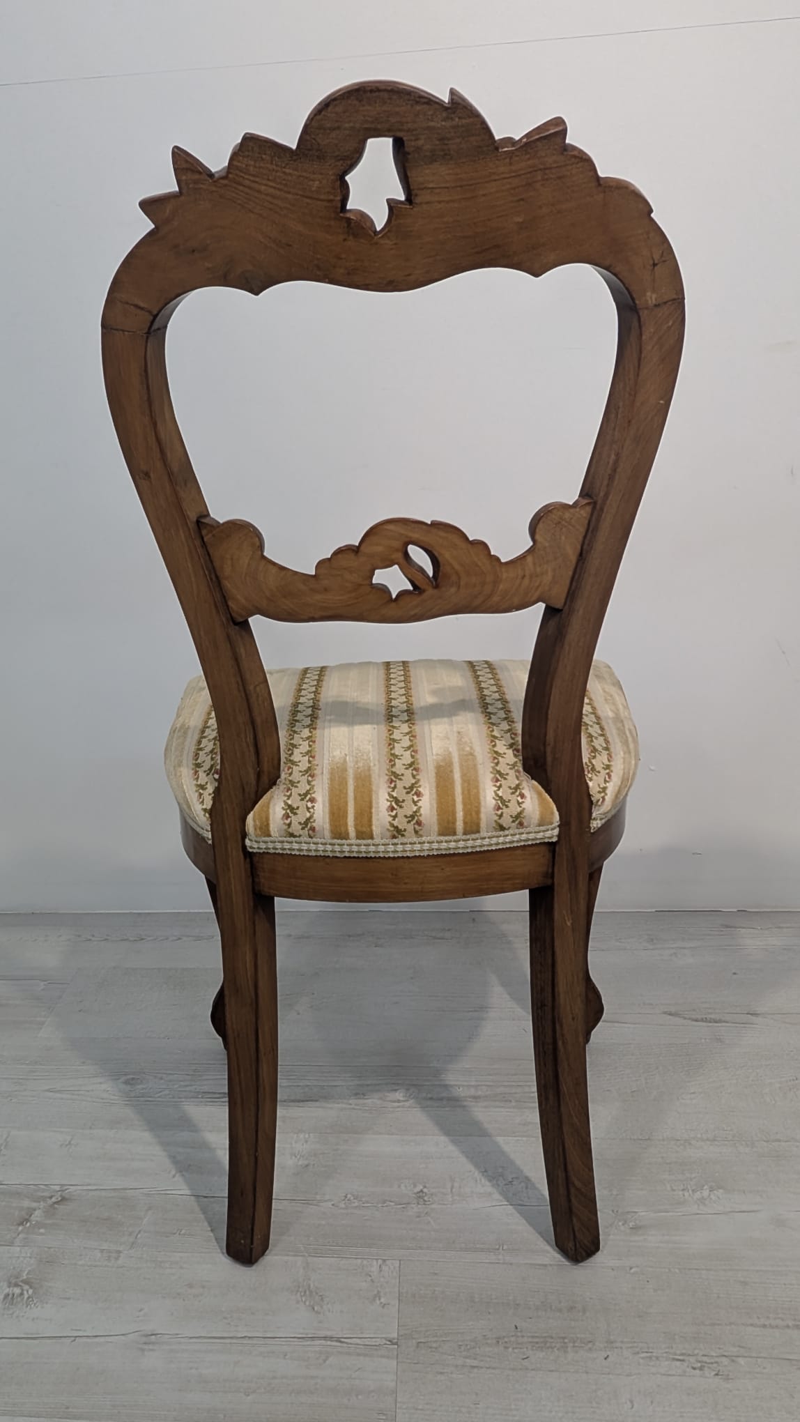 Krzesło Ludwik Philip z połowy XIX wieku na sprężynach palisander - obrazek 8