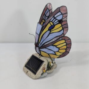 Table lamp, stained glass solar lamp in Tiffany style Butterfly