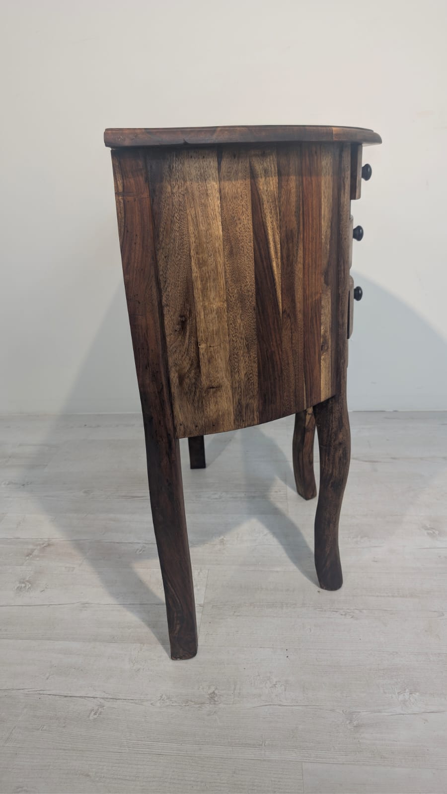 Stolik, konsola z litego drewna palisandrowego z szufladami - Image 7