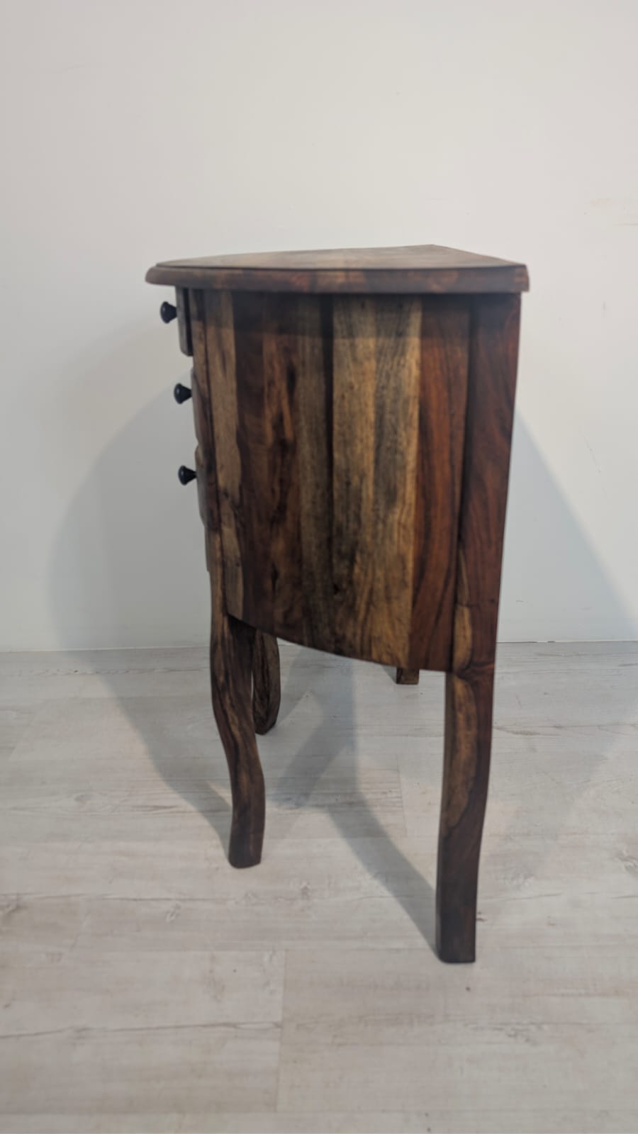 Stolik, konsola z litego drewna palisandrowego z szufladami - Image 8