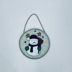 Vintage stained glass Christmas decoration