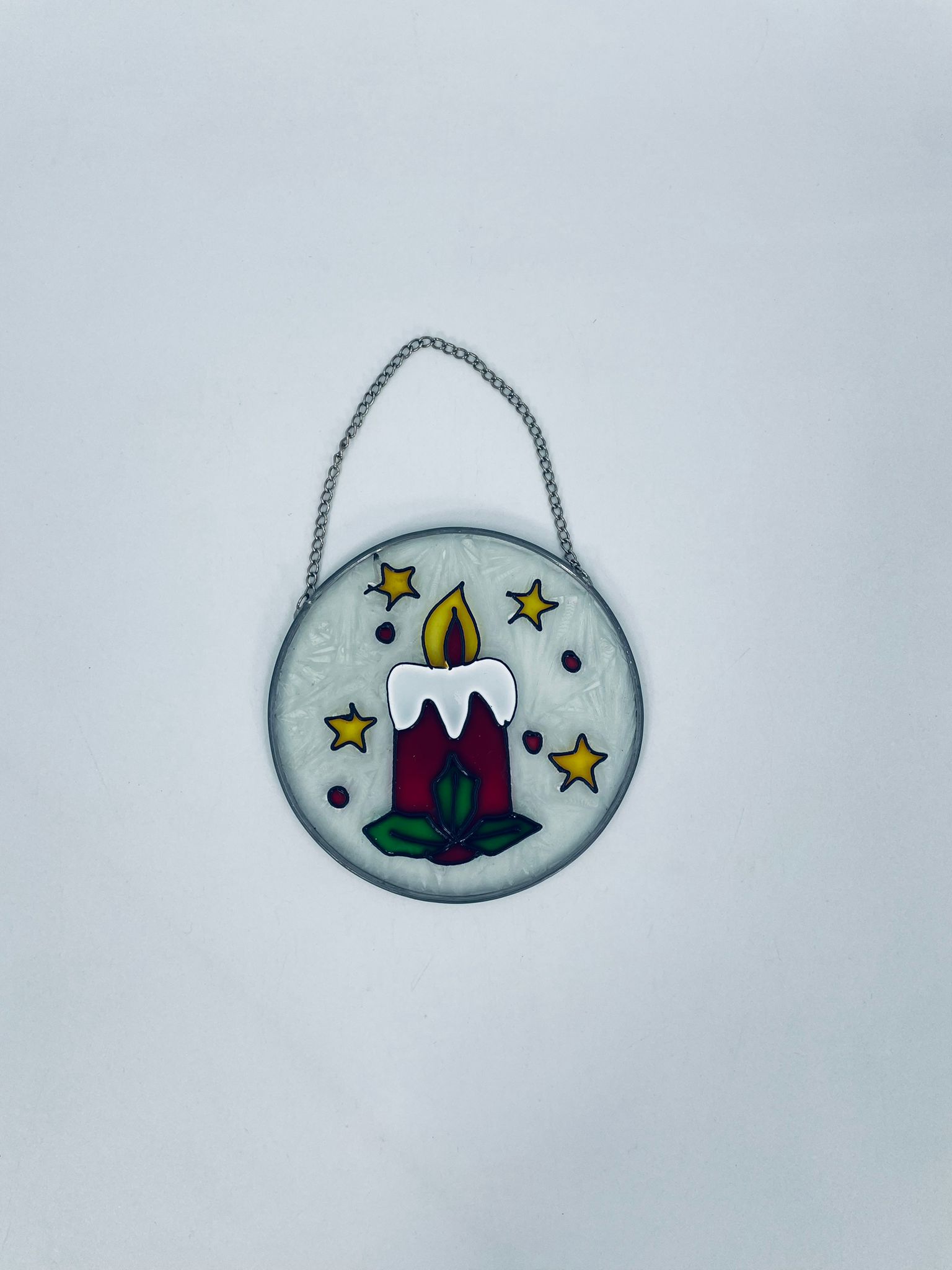 Ozdoba świąteczna witrażowa w stylu Vintage - Image 3