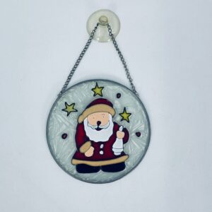 Vintage stained glass Christmas decoration