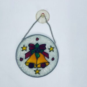 Vintage stained glass Christmas decoration