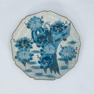 Talerz dekoracyjny Kutani Japonia Vintage