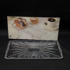 Vintage crystal platter