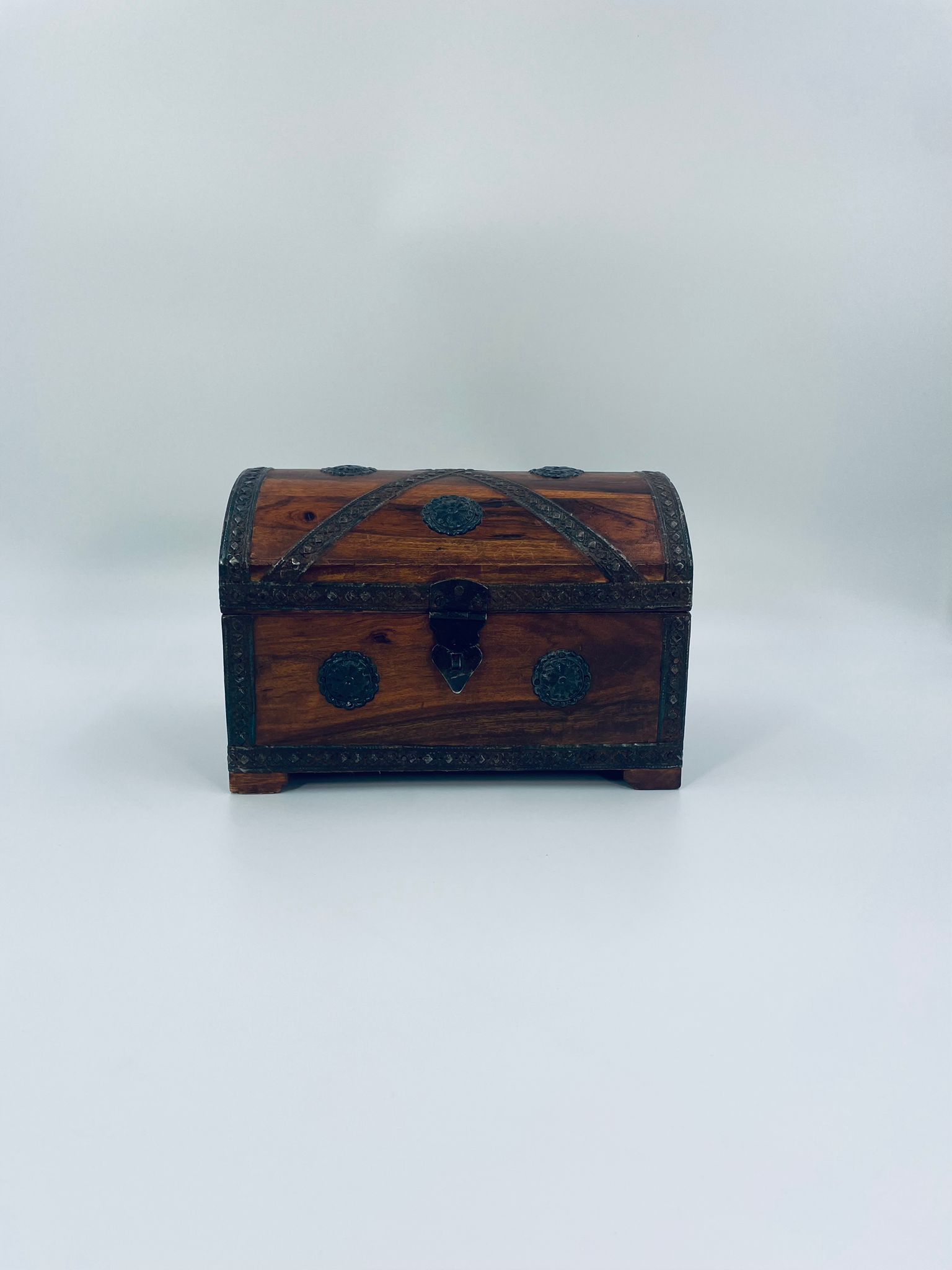 Rustykalna Szkatułka, Skrzynia Piracka Antyczna - obrazek 3