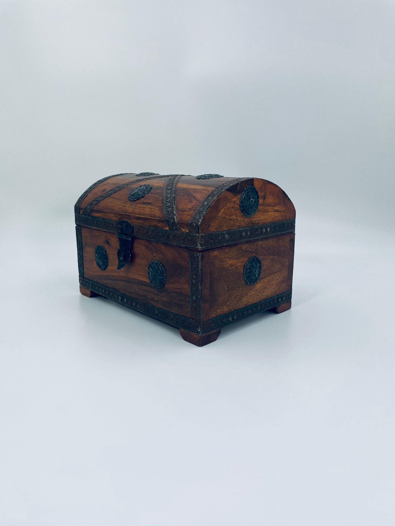 Rustykalna Szkatułka, Skrzynia Piracka Antyczna - obrazek 5