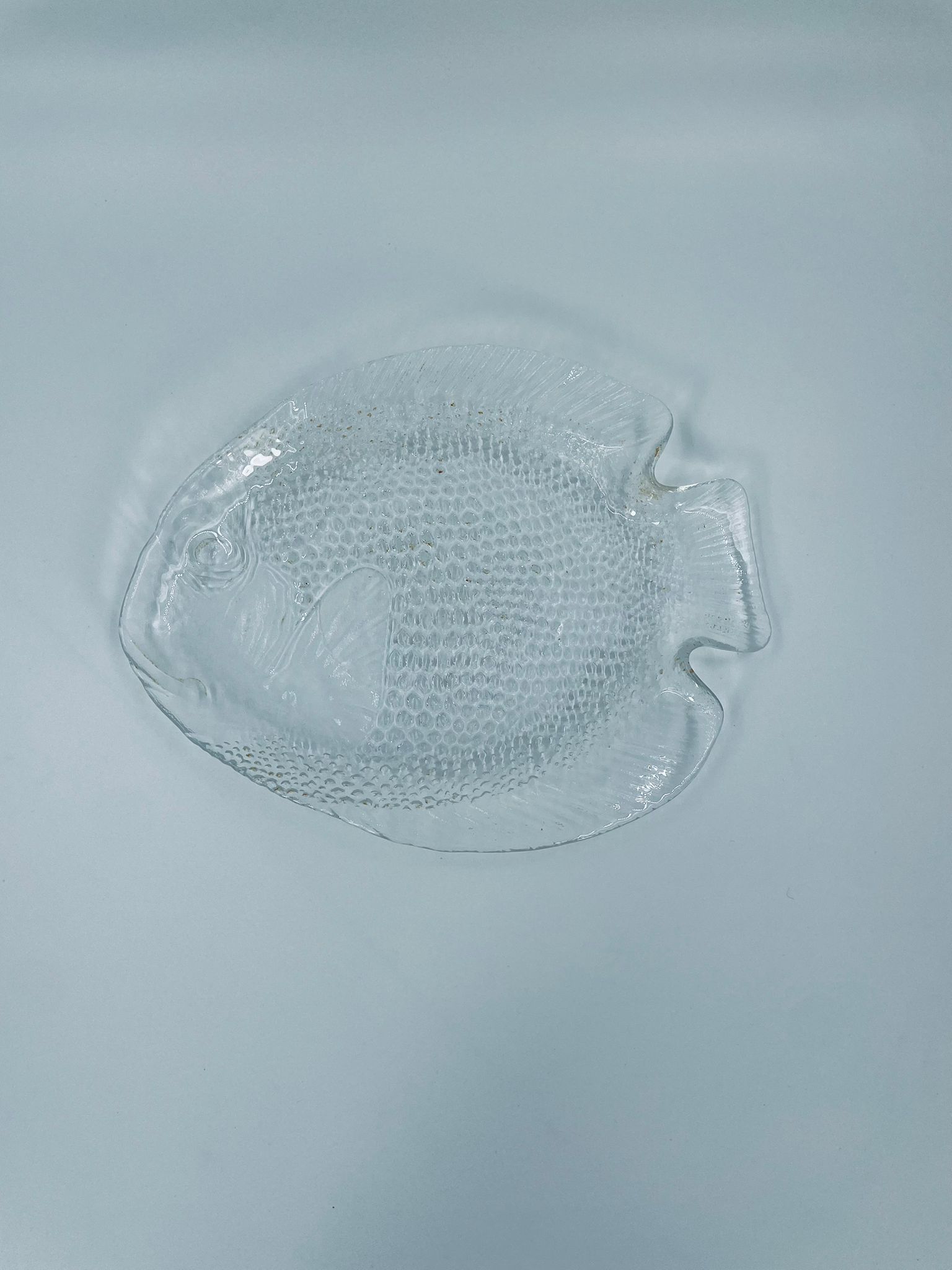 Platter, glass platter fish Arcoroc