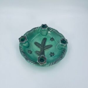 Antique candlestick, Art Deco Advent bowl