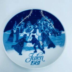 Talerz dekoracyjny Porsgrund 1981r.