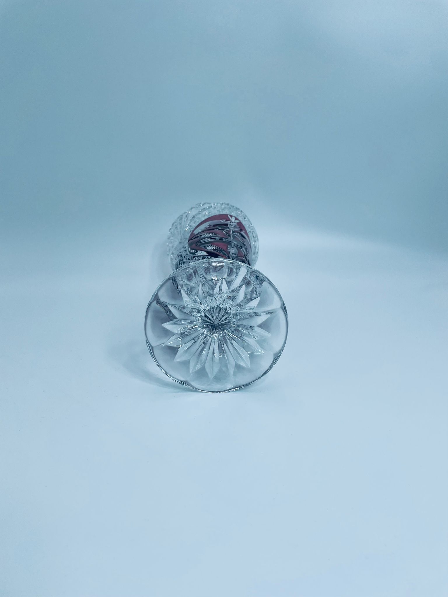 Zabytkowy wazon kryształowy Hofbauer Byrdes - obrazek 2