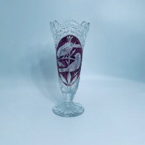 Zabytkowy wazon kryształowy Hofbauer Byrdes