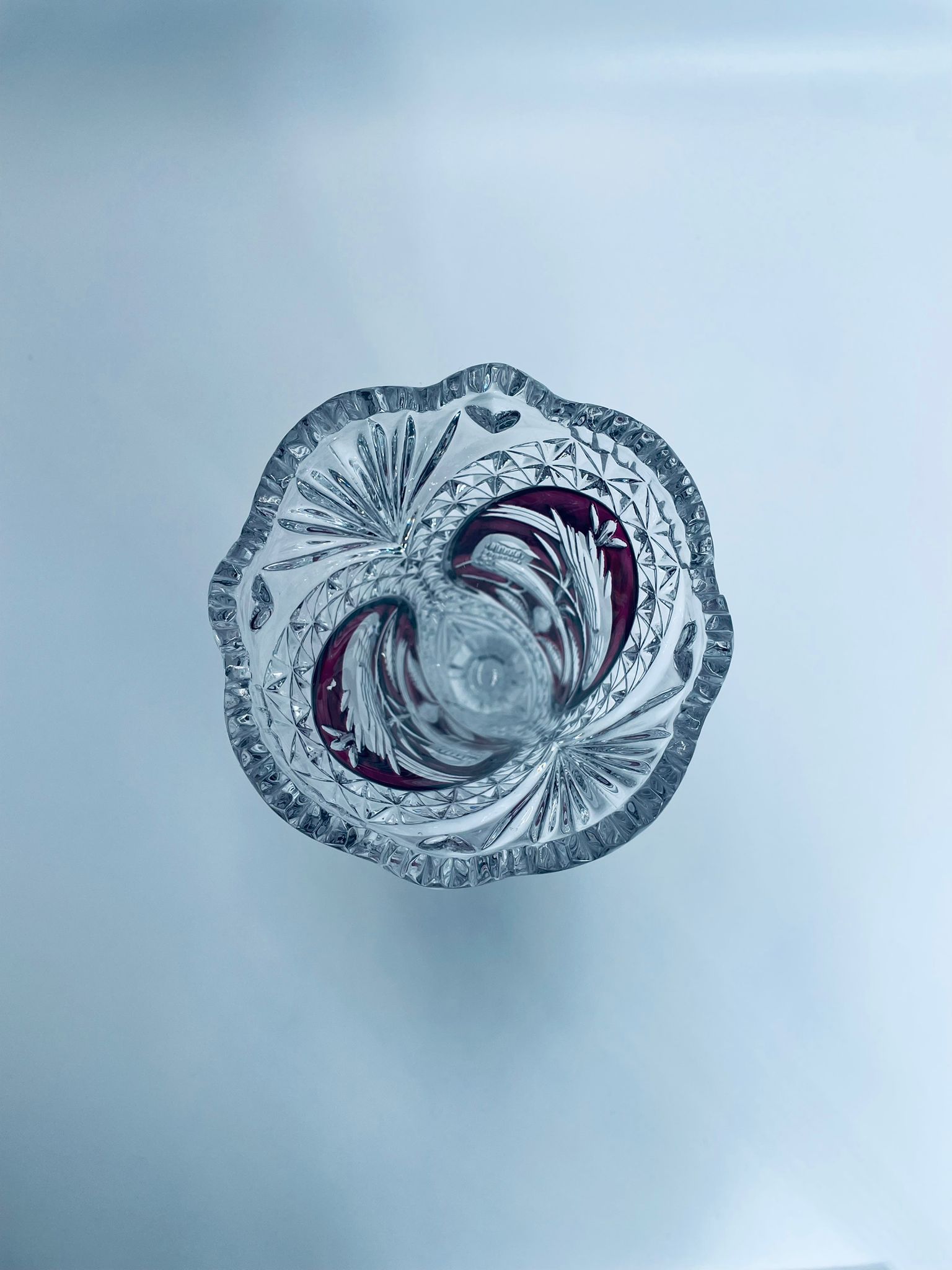 Zabytkowy wazon kryształowy Hofbauer Byrdes - obrazek 11