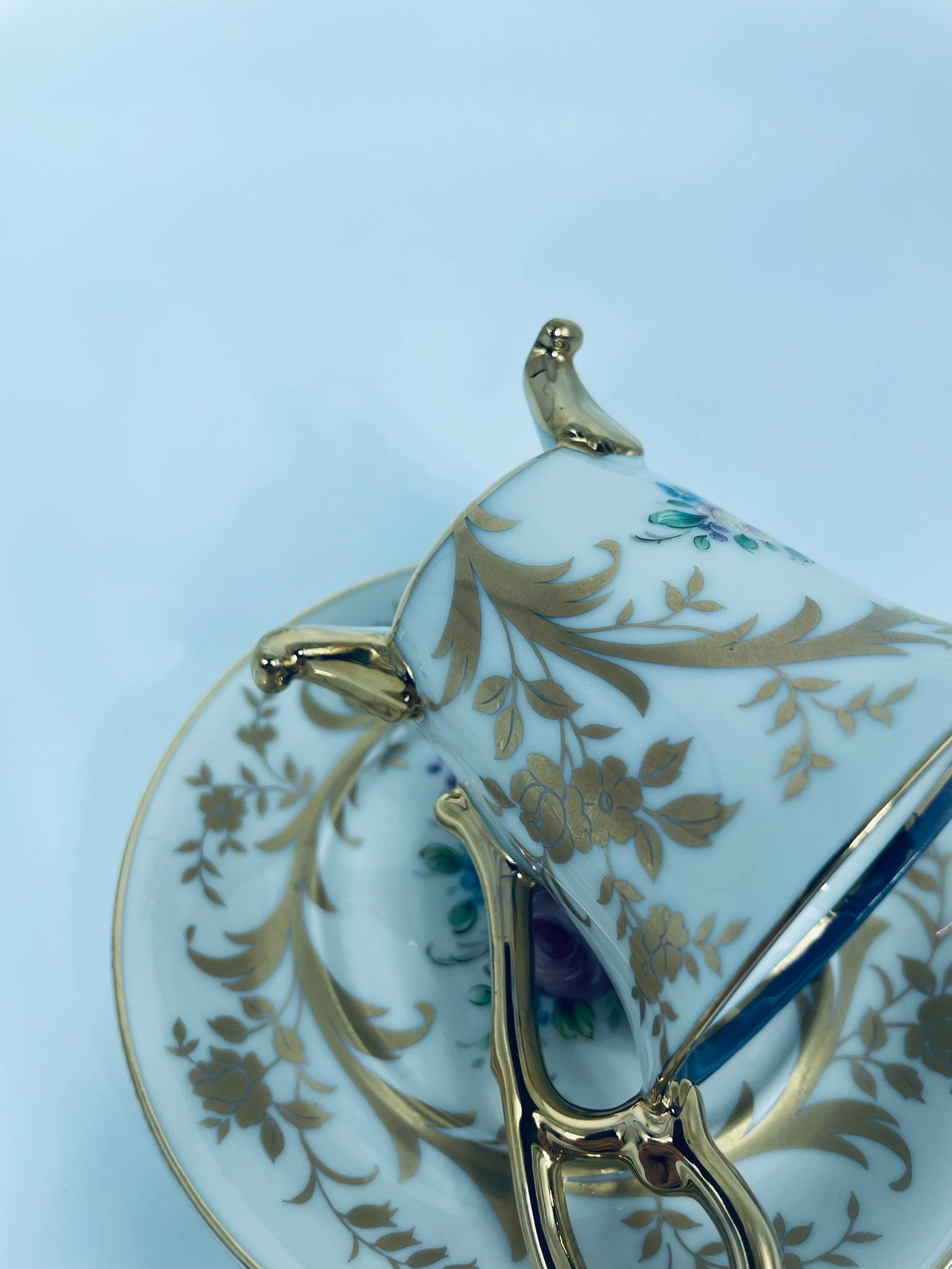 Zestaw śniadaniowy Filiżanka kolekcjonerska Ohaishi China 1932r. - obrazek 8