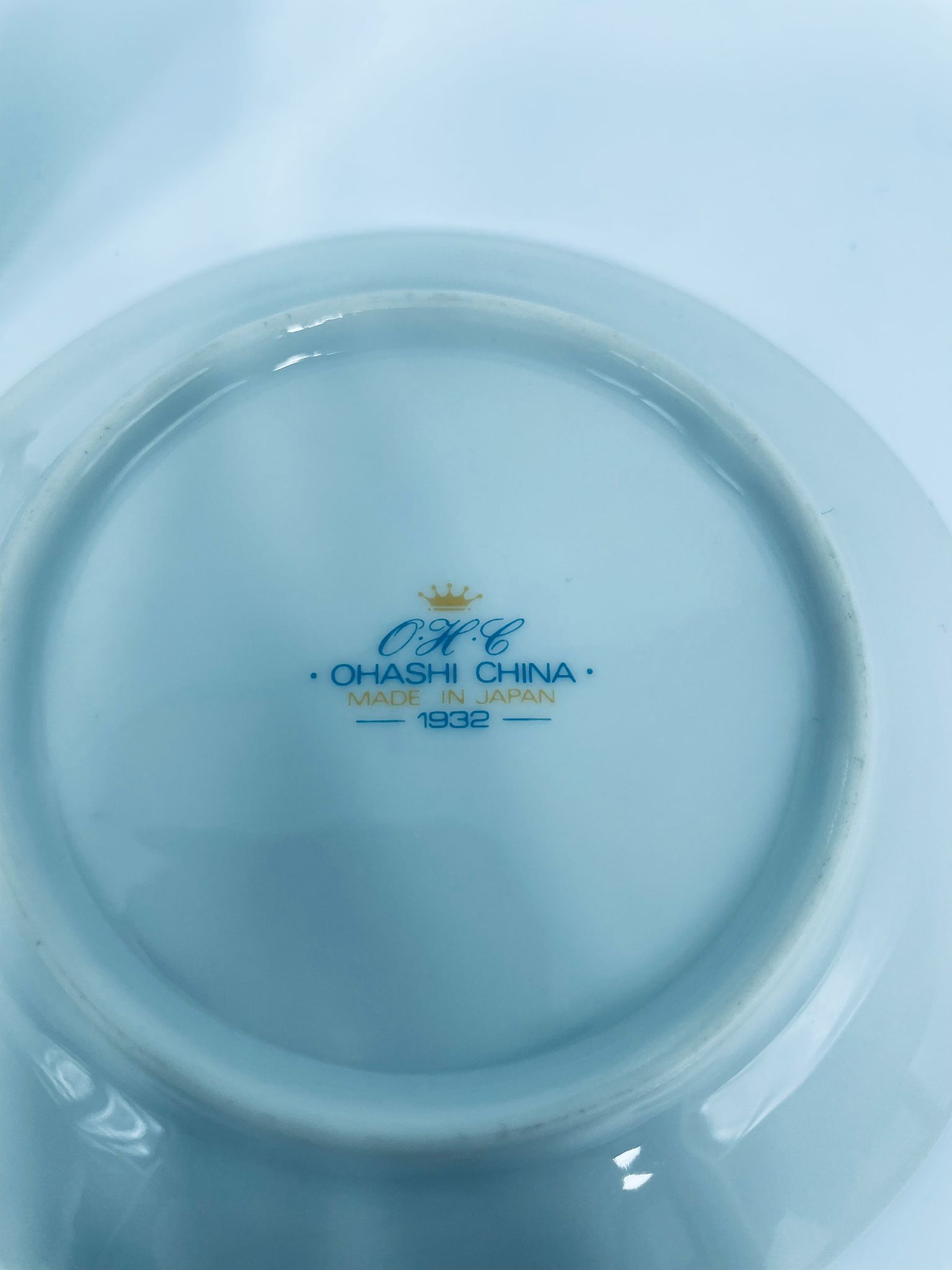 Zestaw śniadaniowy Filiżanka kolekcjonerska Ohaishi China 1932r. - obrazek 12