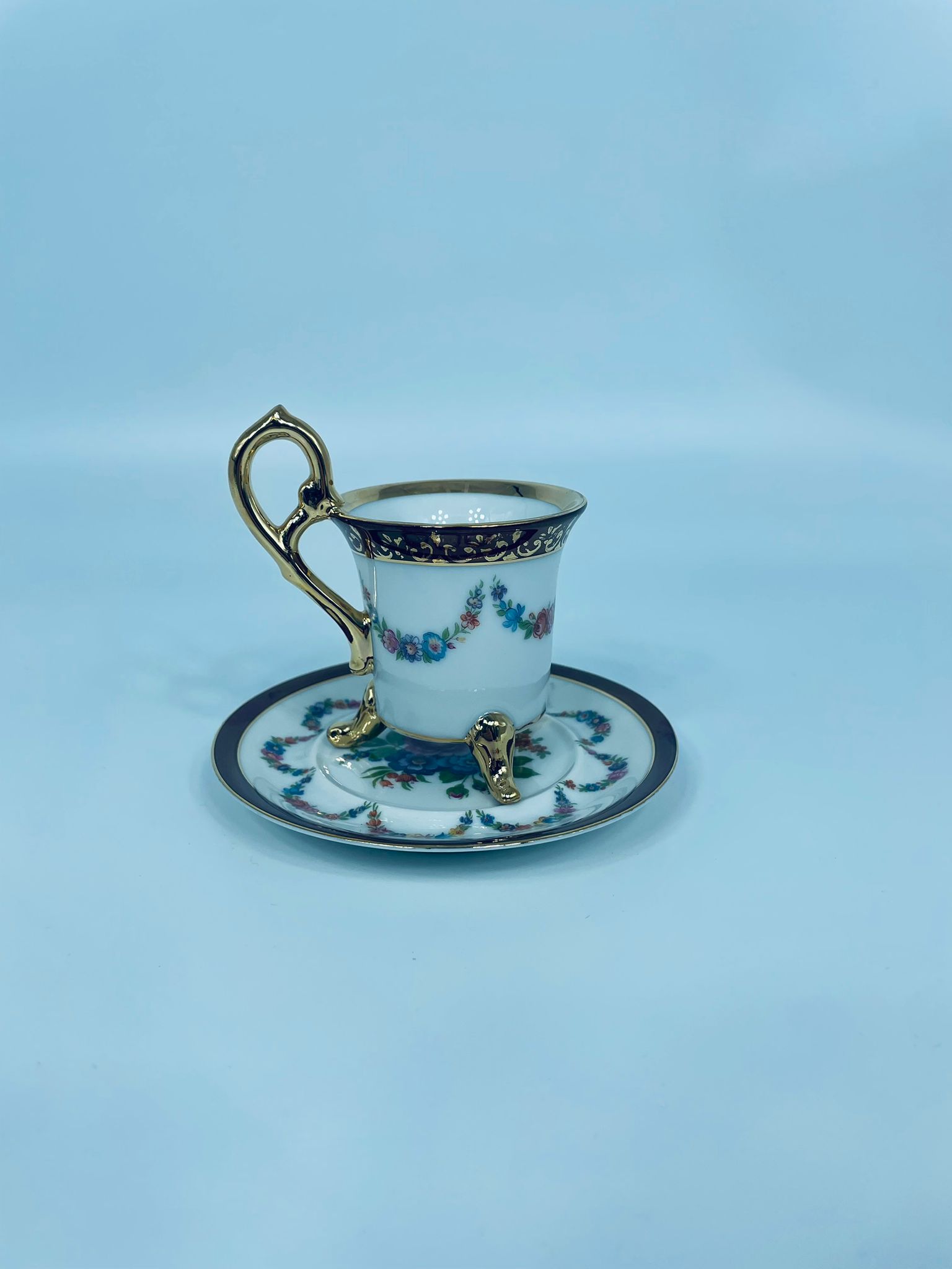 Zestaw śniadaniowy Filiżanka kolekcjonerska porcelanowa Ohaishi China - obrazek 5