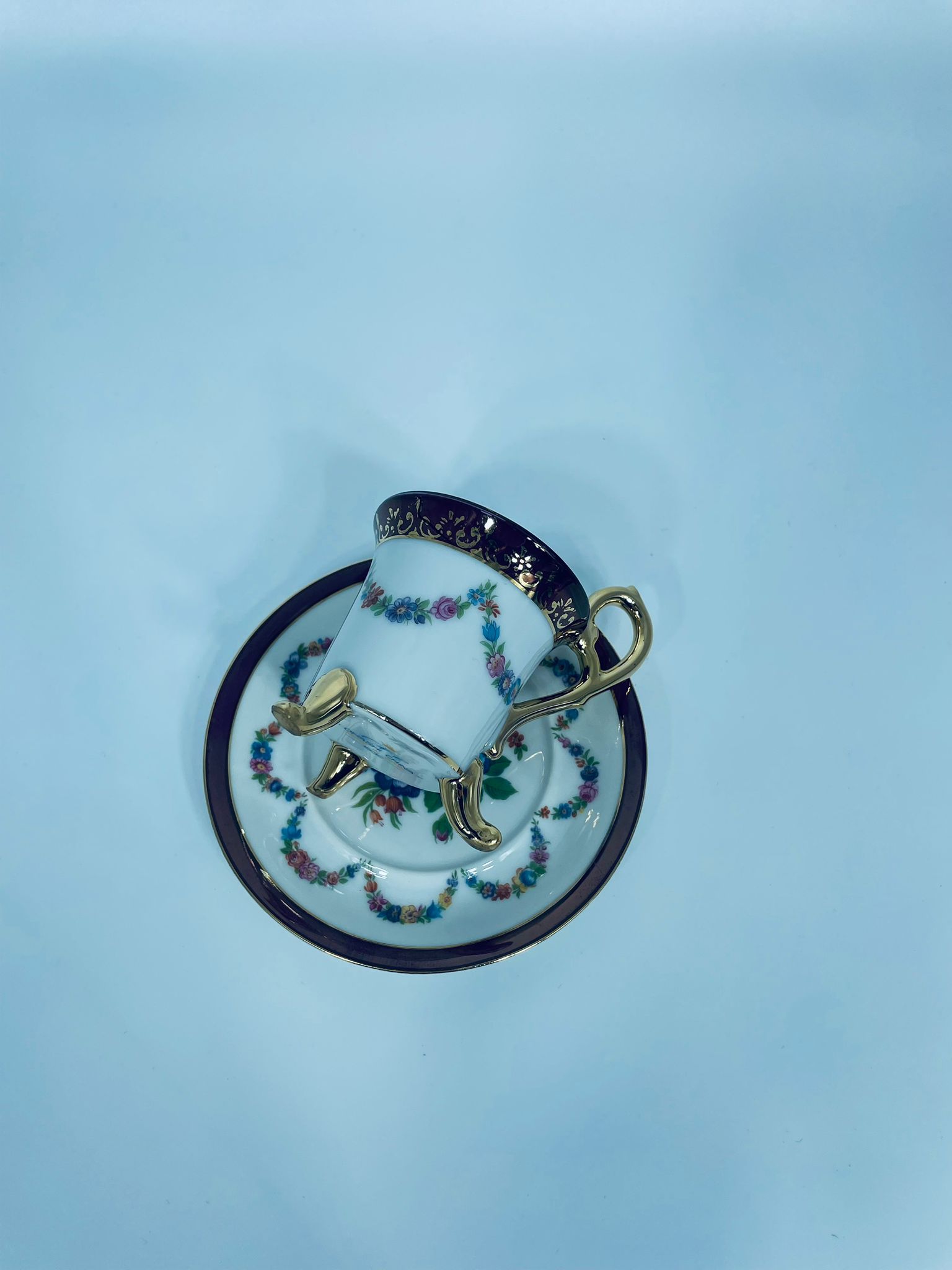 Zestaw śniadaniowy Filiżanka kolekcjonerska porcelanowa Ohaishi China - obrazek 7