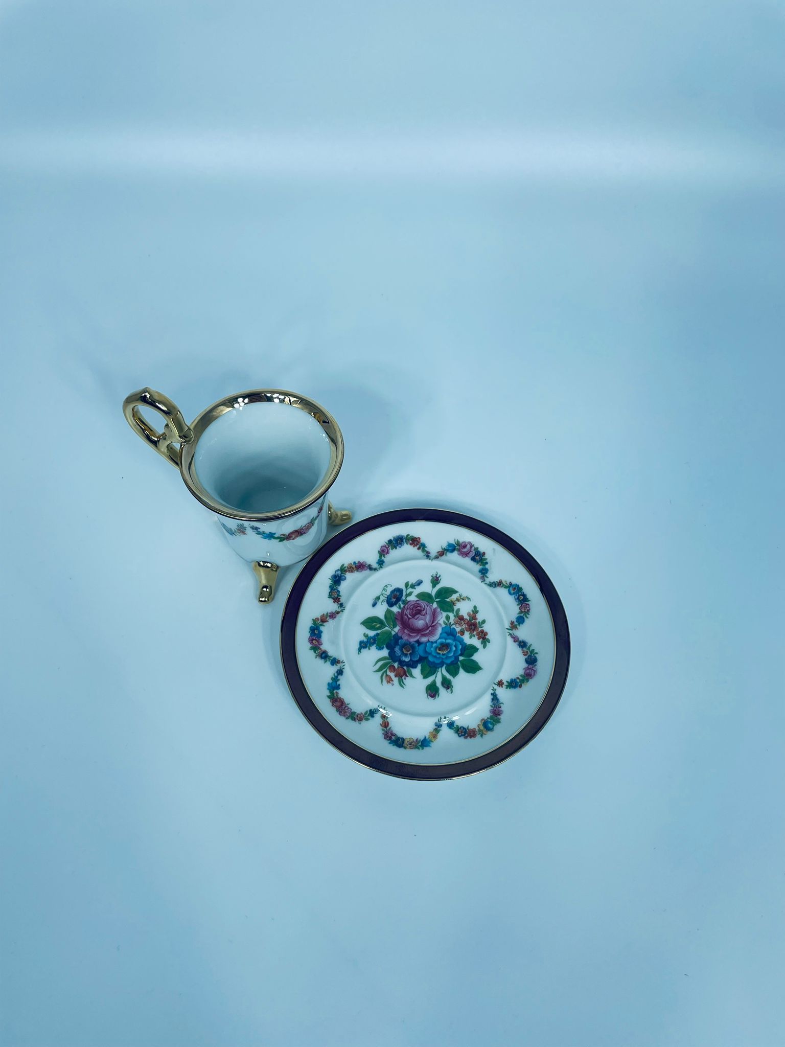 Zestaw śniadaniowy Filiżanka kolekcjonerska porcelanowa Ohaishi China - obrazek 8