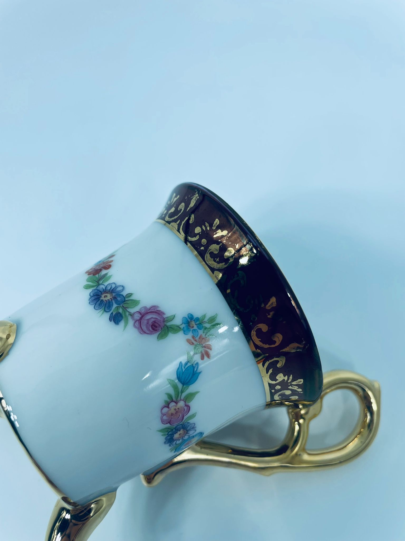 Zestaw śniadaniowy Filiżanka kolekcjonerska porcelanowa Ohaishi China - obrazek 13