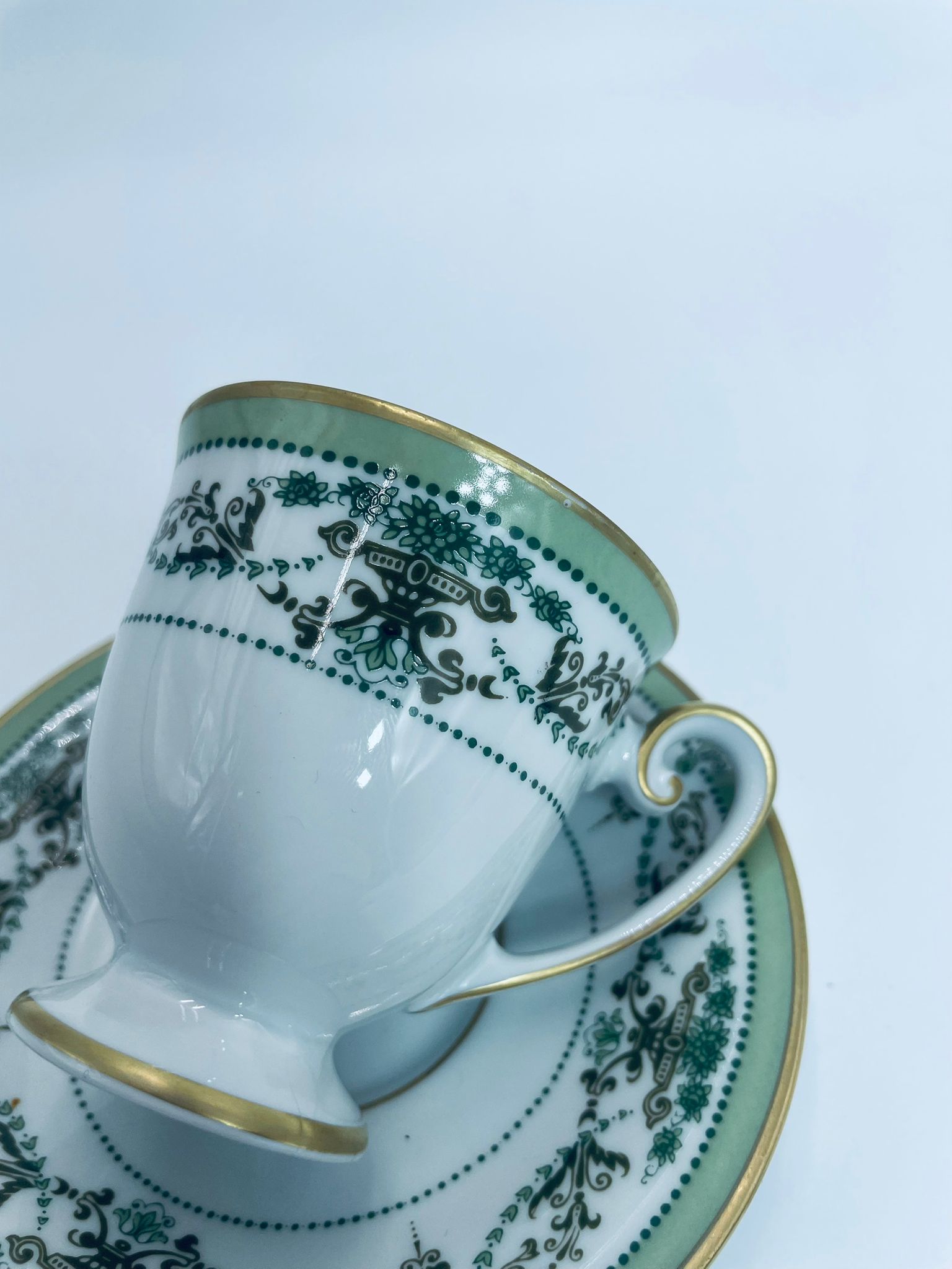 Zestaw śniadaniowy Filiżanka kolekcjonerska porcelanowa Tirschenreuth Florenz - obrazek 5