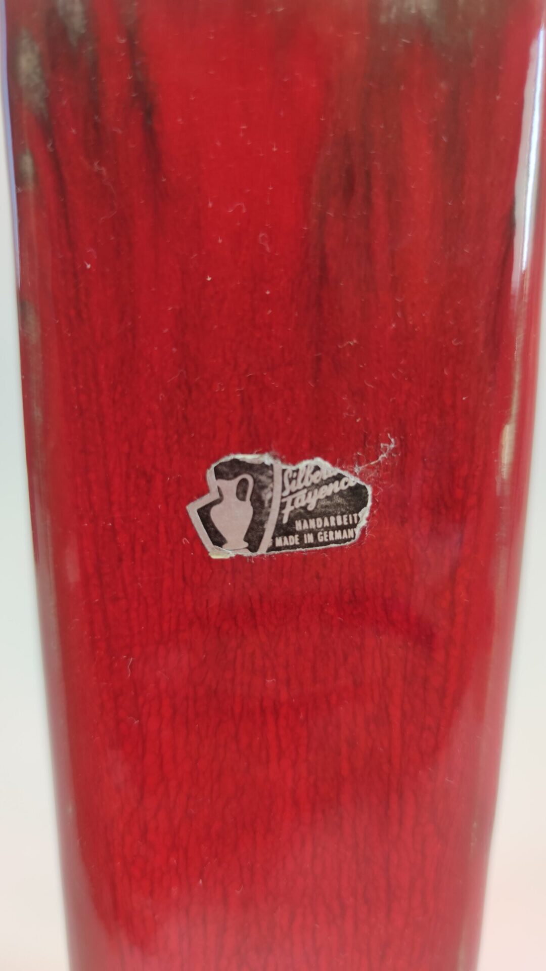 Prostokątny wazon czerwony - Image 6