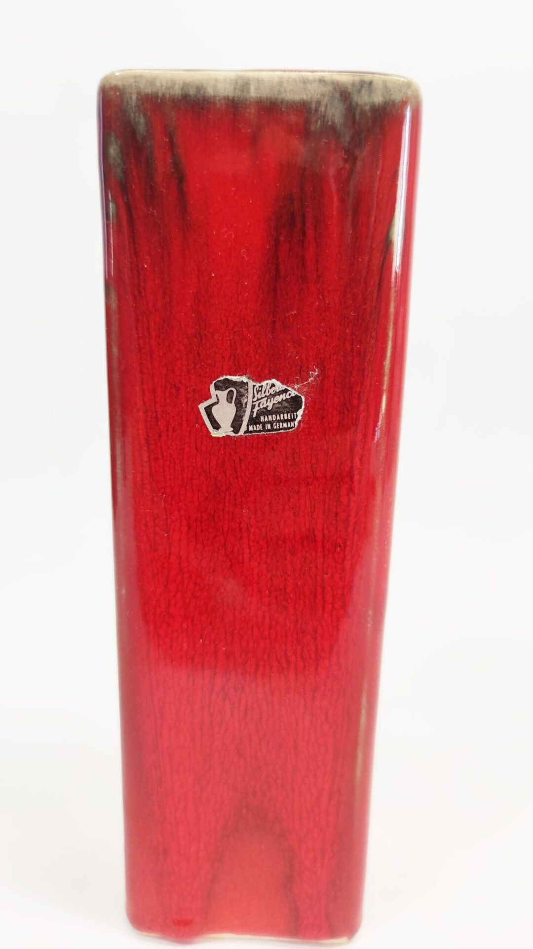 Prostokątny wazon czerwony - Image 5