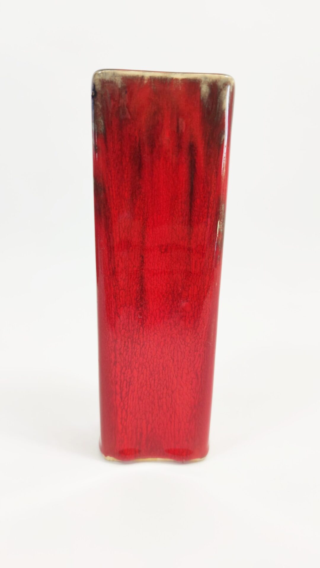 Prostokątny wazon czerwony - Image 3