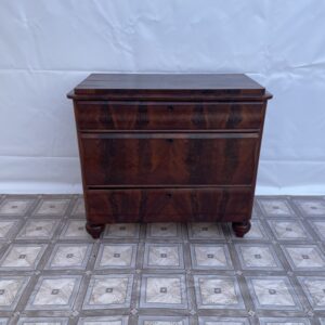 Biedermeier chest of drawers 19th century in mahogany