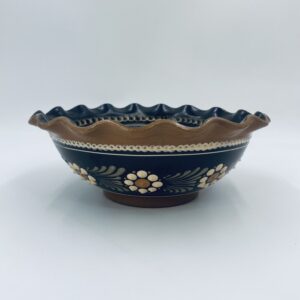 1990s floral ceramic deep platter