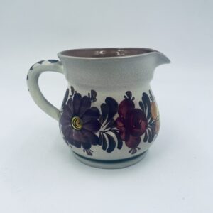 Ceramic jug with two handles, handmade