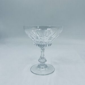 Cut crystal martini glass