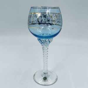 Murano glass glass from Italy vintage blue