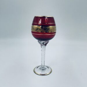 Red glass in murano glass Italy